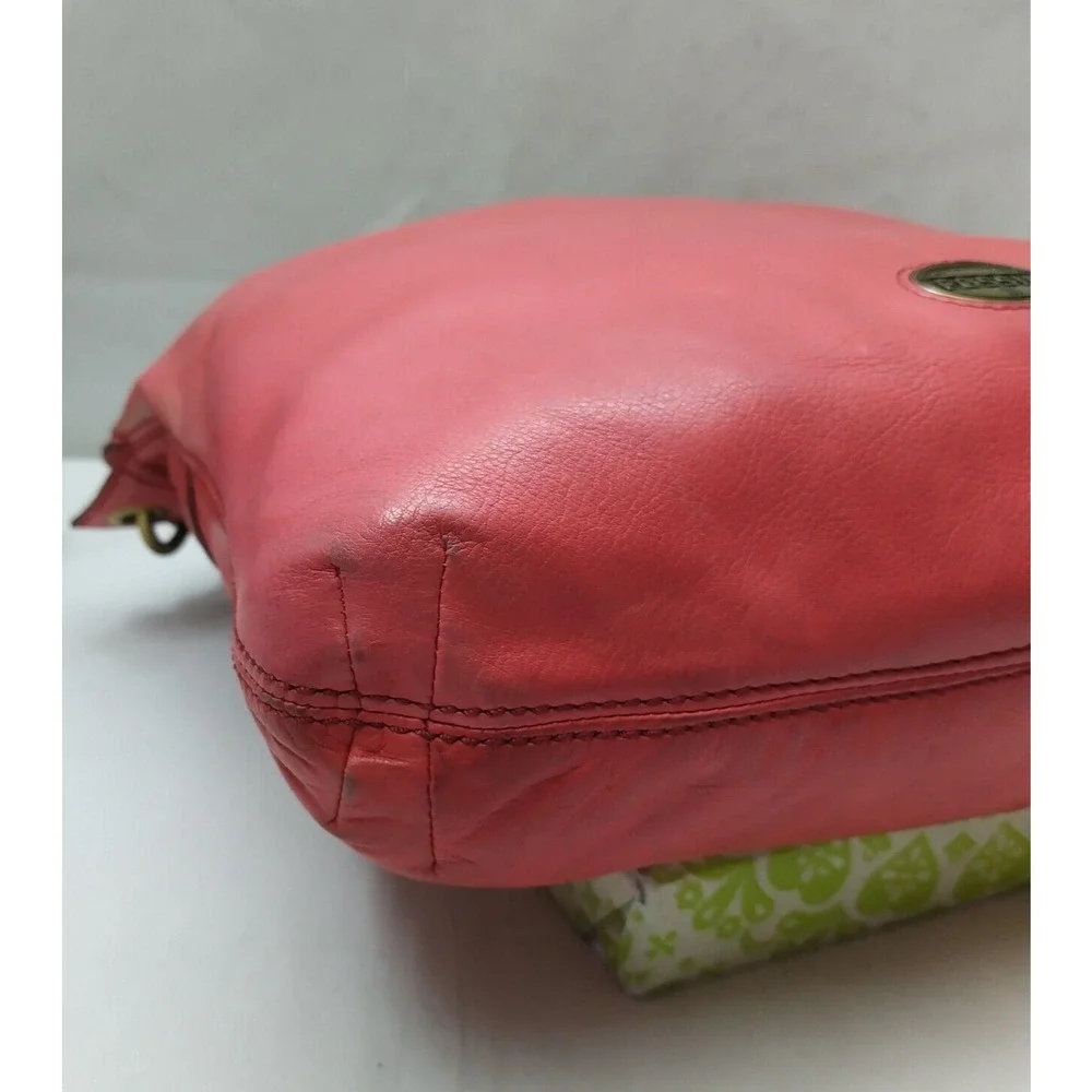 Fossil red leather